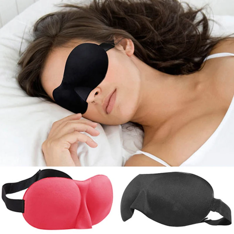 

Natural 3D Sleep Mask Sleeping Eye Mask Eyeshade Cover Shade Eye Patch Unisex Soft Portable Blindfold Travel Eyepatch black mask
