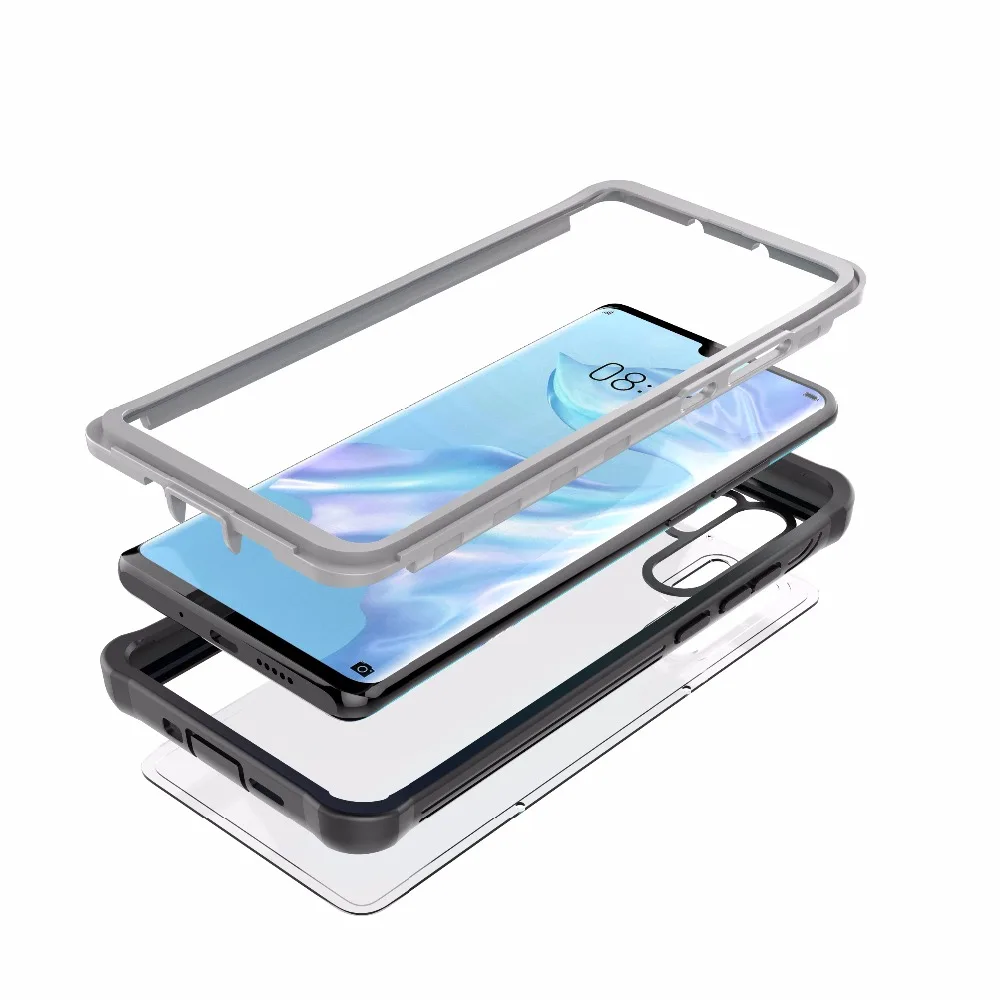 

Waterproof Protection Phone Case For Huawei P30 Diving Swimming Aquatics Transparent shockproof Back Cover For Huawei P30 Pro