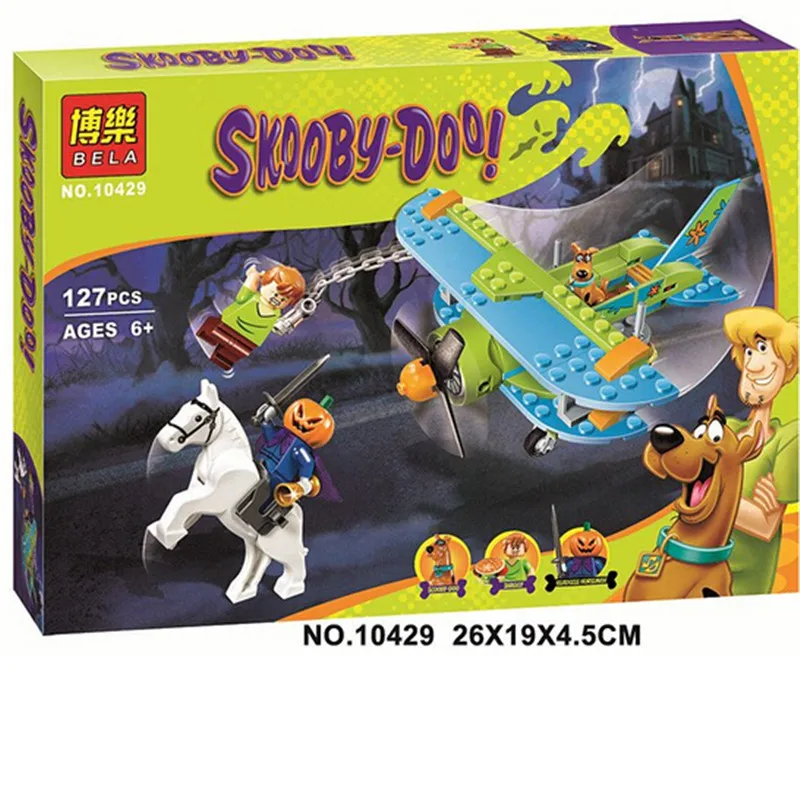 

Bela 10429 Scooby Doo Mummy Museum Mysterious Plane Minifigures Building Block Minifigure Toys compatible with Lepin