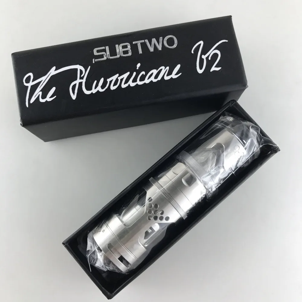 

New Hurricane V2 RTA Atomizer 4ml electronic cigarette Adjustable Airflow Hurricane RBA Tank atomizer fit 510 vaporizer