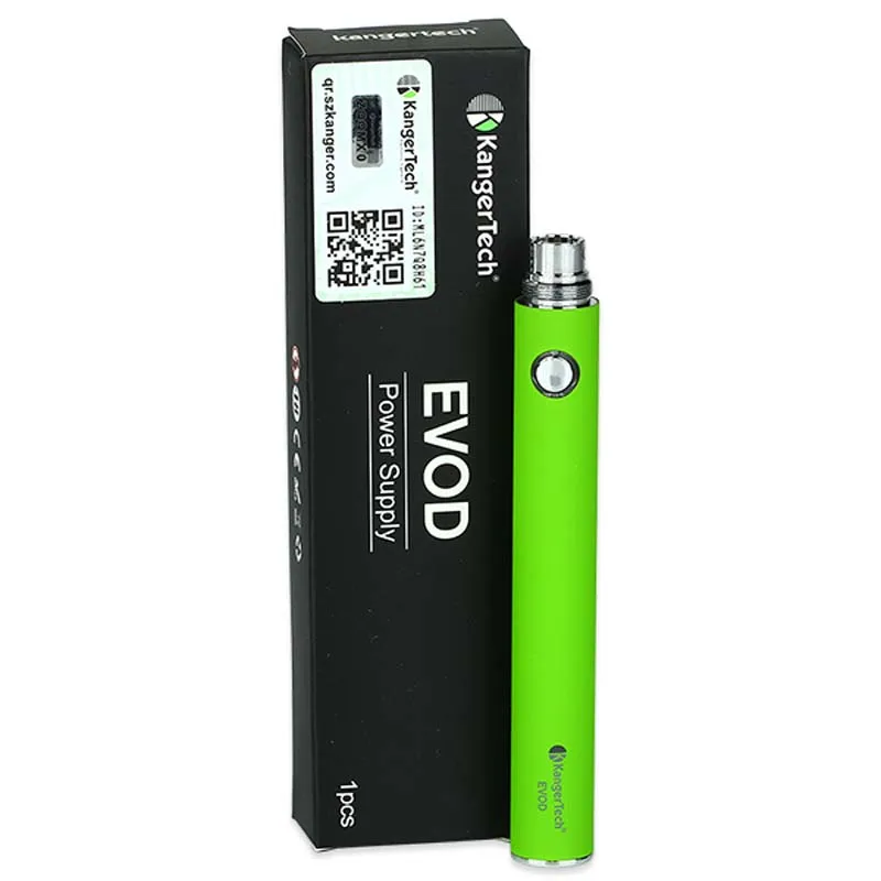 100% оригинальный ручной аккумулятор Kangertech EVOD встроенный 1000 мАч для 8 часов вейпа