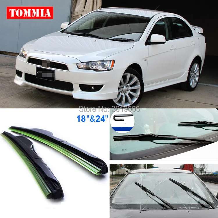 2pcs front soft rubber windscreen windshield wiper blades For