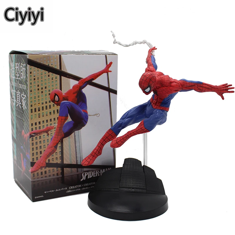 

15cm The Amazing Spider Man PVC Action Anime Toy Cartoon Spider Man Display Figure Model Jouet Collection Birthday Brinquedos