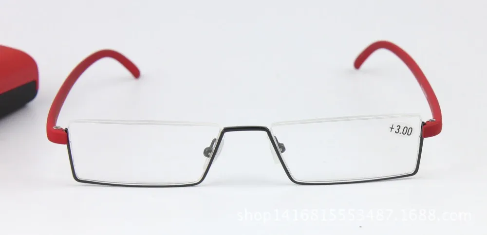 VCKA TR-90, полуметаллическая оправа, тонкие портативные женские/мужские очки для чтения, Анти-усталость глаз, с коробкой, прочность+ 1,0-+ 4,0 Kdeam