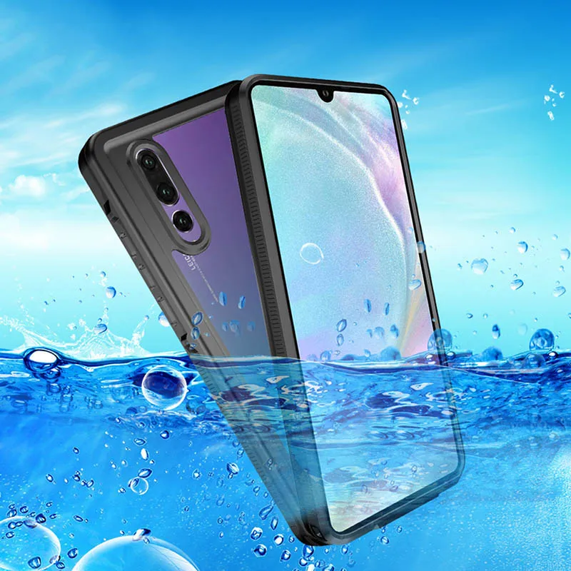 For Huawei P30 Pro P30 Case Swimming IP68 Waterproof Soft Silicone Full Protection Cover For Huawei P20 Lite P20 Pro Phone Shell