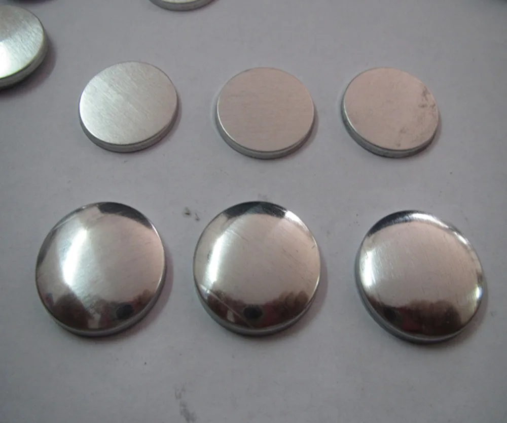 

60L fabric coverd button cloth component button aluminum flat bottom 38.1mm wholesale Decoration fabric coverd button 500pcs