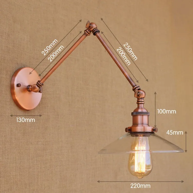 Бра LOFT ретро Винтаж Настенные светильники Регулируемый качели длинная рука свет edison промышленных настенный светильник аппликации murales