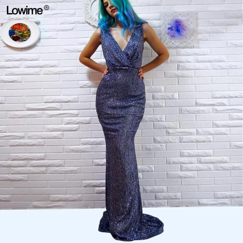 Newest Mermaid Special Fabric Evening Dress 2018 Robe de soiree Formal