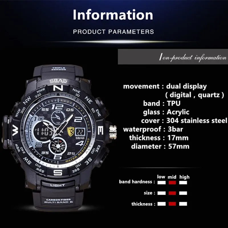 Роскошные мужские s светодиодный Электронные наручные часы для мужчин женские военные армейские цифровые часы мужские G стиль модные спортивные ударные часы