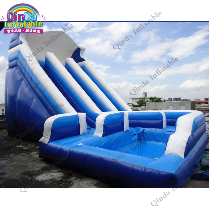 inflatable water slide with pool238