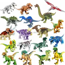 Vergrendeling Beeldje Jurassic Dinosaurussen Rex Pterosauria Tyrannosaurus Triceratops Beeldjes Speelgoed Voor Kinderen Jurassics Dinosaurus Kid
