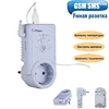 Russian English GSM Smart Power Plug Socket Wall Switch Outlet With Temperature Sensor SMS Control support USB Output SIM Card ► Photo 1/6