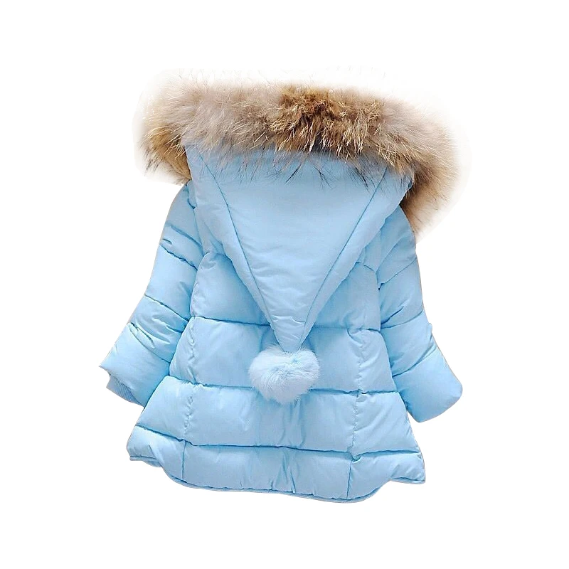 Зимние пальто для маленьких девочек модная верхняя одежда для детей, детские куртки с длинными рукавами теплое пальто с капюшоном От 1 до 6 лет