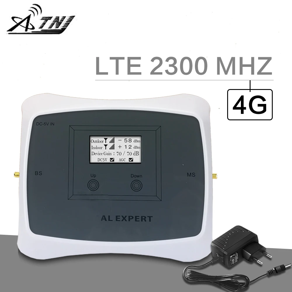 

ATNJ 4G 2300 MHz Cellular Booster TDD Band 40 LTE 2300 2400 Mobile Phone Signal Repeater 70dB Gain AGC 4G Amplifier For India