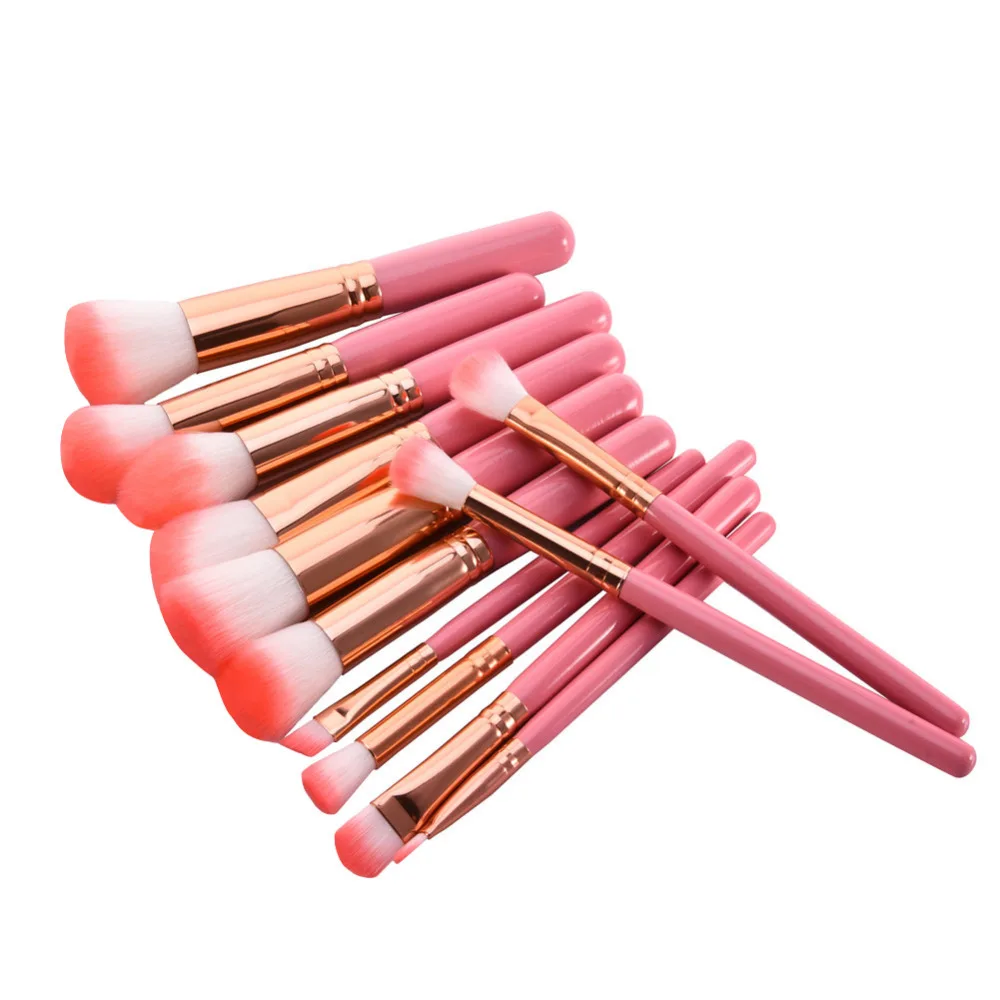 12pcs Professional New Pink Makeup Brushes Tools Set for Eye Shadow