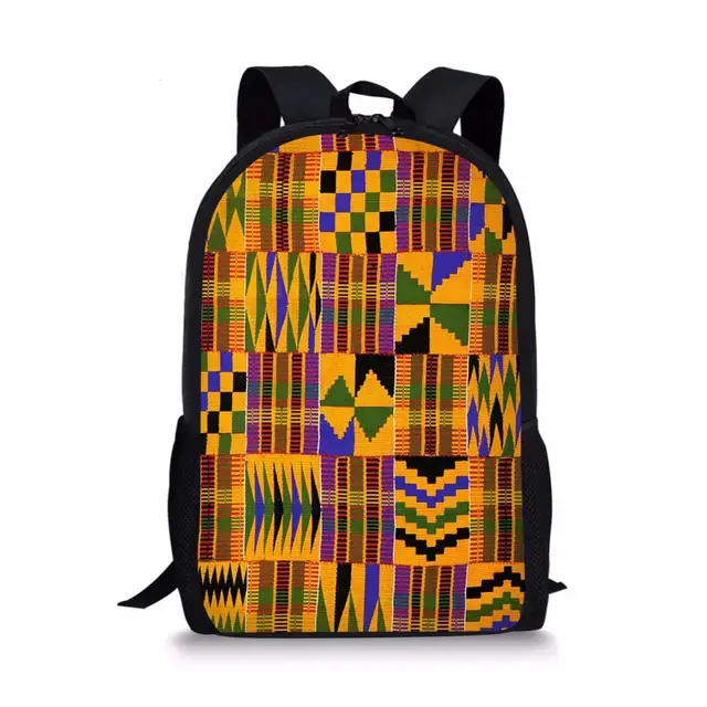 FORUDESIGNS 3pcs/set School Bags for Kids African Tradtional Printing