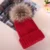 Winter hat female Korean knitting wool large children's parent-child tide fox raccoon fur fur ball cap in autumn and winter 12
