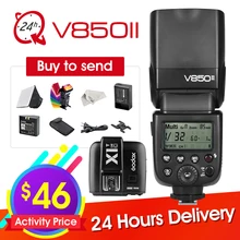 Godox V850II GN60 2.4G Wirless Speedlite + X1 TTL Trigger System w/ Li-ion Battery Flash Light for Canon Nikon Sony DSLR Cameras