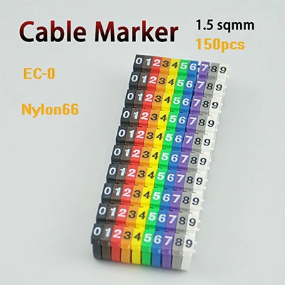 cable markers EC 0 EC 1 EC 2 Cable Wire Marker Number 0 to 9 Cable Size ...