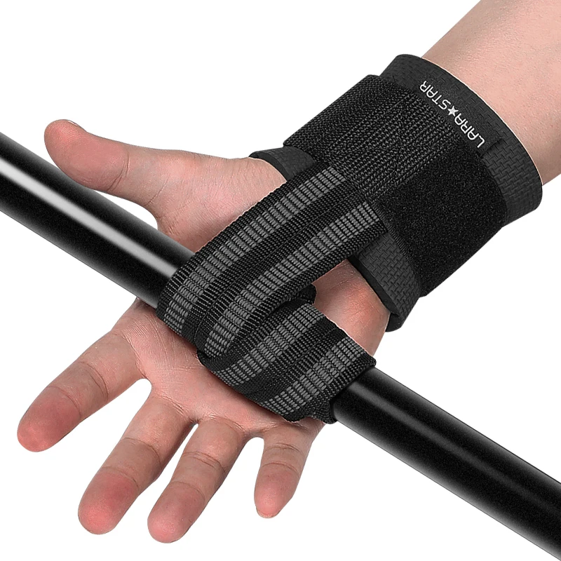 Innstar Weight Lifting Glove Strap Fitness Bracer Hand Pads For Deadlift Pull Up 