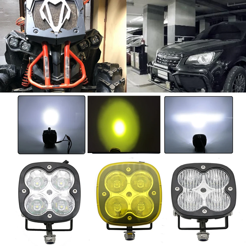 

Combo Flood Spot 2 Inch 40W Square LED Driving Light For Offroad Car Truck SUV ATV UTE Boat Led Work Light With Yellow Cover