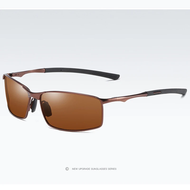 HD поляризационные фотохромные солнцезащитные очки, Мужская переходная линза, очки для вождения, рыбалки, мужские защитные очки для водителя, Oculos gafas de sol - Цвет линз: Brown Brown