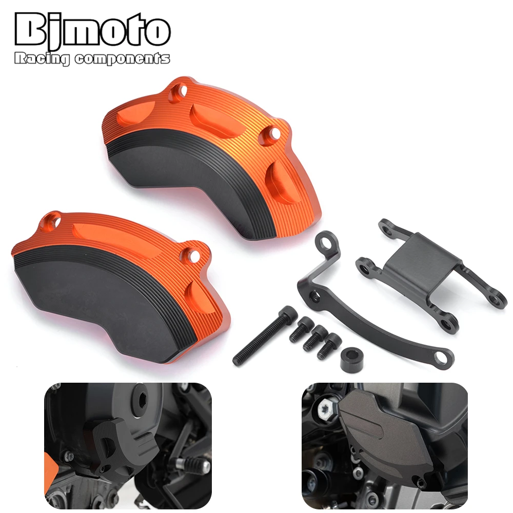

New Duke790 2019 Motorcycle CNC Aluminum Engine Guard Side Stator Case Guard Protector Cover For KTM Duke 790 Duke790 2018-2019