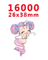 PR-16000 DIY принадлежности для рукоделия мультяшный персонаж плоский задний Плоские наклейки 30 шт. PR-15806-16128 - Цвет: PR-16000