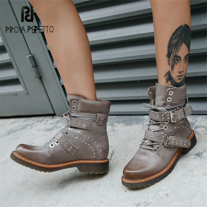 studded flat booties