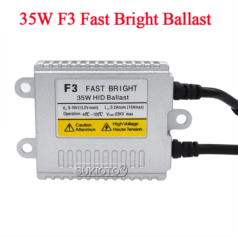 SUKIOTO Yeaky 5500K D2H Xenon HID Kit 35W Yeaky Xenon H1 H3 H7 H11 4500K 6500K HB3 HB4 HID Bulb AC 12V F3 Fast Start Ballast Kit (8)