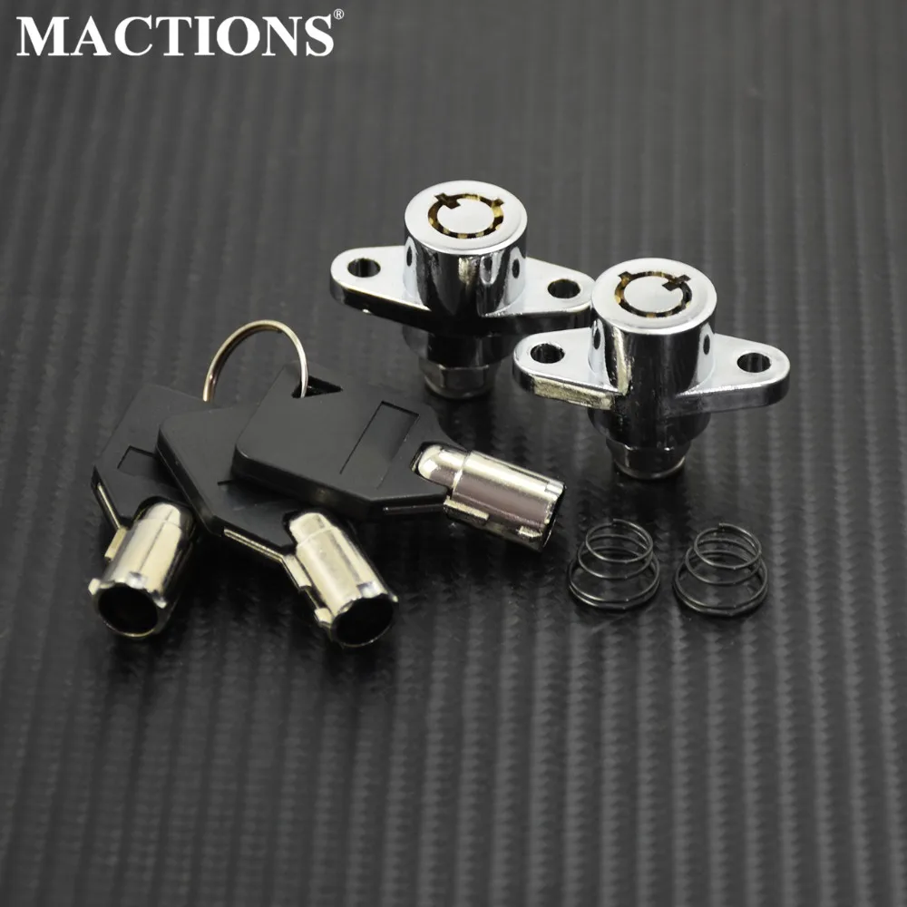 Motorcycle Hard Saddlebag Lock 3 Keys Set Black For Harley Touring Road King Street Electra Glide 2014 2015 2016 2017 2018