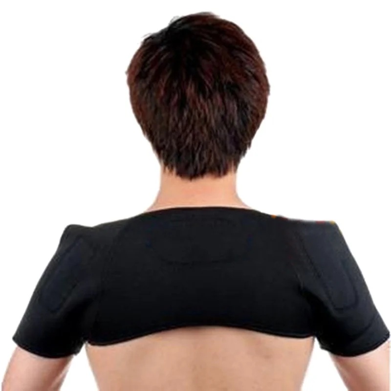 

Therapy Protection Magnetic Shoulder Protector Magnetic Tourmaline Heating Shoulder Support Back Protection Wrap Neck Protector