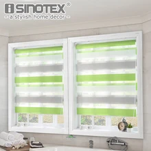 Luxury Roller Curtain Zebra Blinds Window Shade Home Decor Double-Layer Window Roman Curtain for Living Room Easy-installation