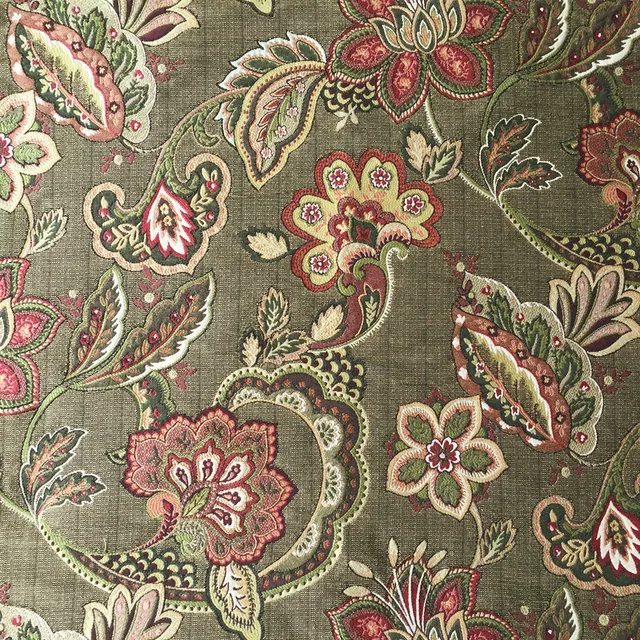 Classic American Style Paisley Jacquard Woven Interior Upholstery Sofa Furniture Fabrics 140cm Width Sell by meters