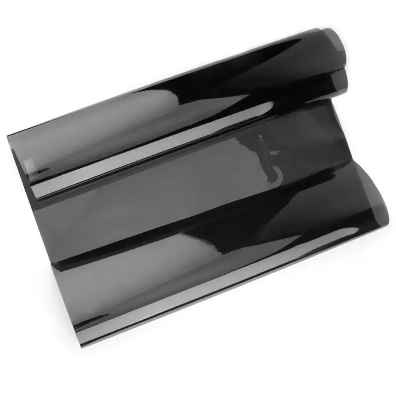 VODOOL 100cmx50cm VLT Black Car Window Tint Film Roll 5%-50% Auto Home Glass Sun Shade Solar UV Protection Tinting Stickers Film