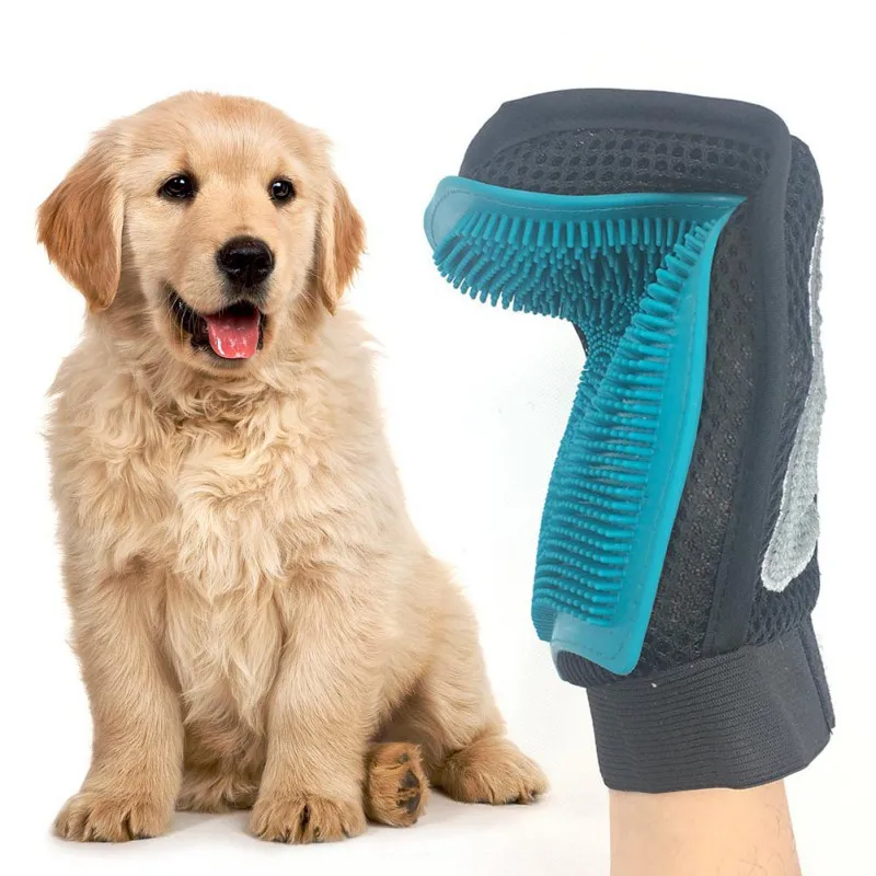 Щетки для домашних животных перчатки для ухода двойного назначения уход за перчаткой мягкая собака большая круглая ладонь для очистки удаления волос