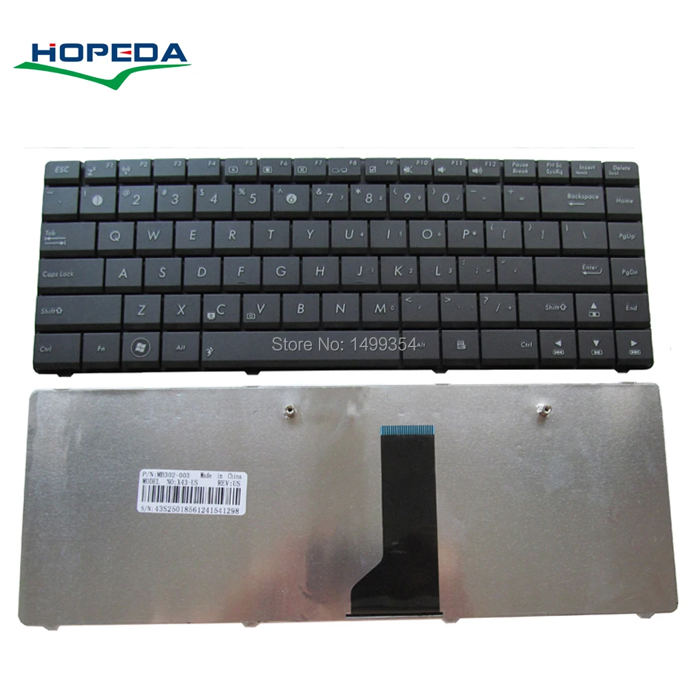 Новая клавиатура для ноутбука ASUS X43B K43T X43BR X43BY K43U K43BY X43BE K43BE X43U замена