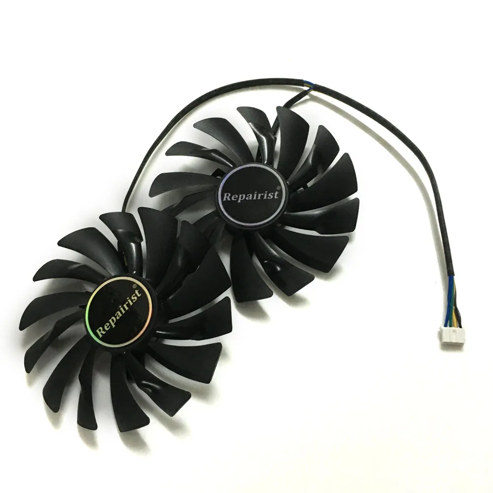 2 шт./лот VGA GPU GTX1080 GTX1070 GTX1060 Броня видеокарта вентилятор охлаждения для MSI GTX