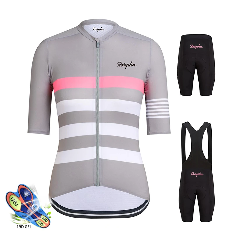 Conjunto de Jersey de Ciclismo Rapha 2019 para Mujer verano Mtb bicicleta de montaña Ropa de Ciclismo Ropa de Mujer transpirable Conjunto de Jersey de Ciclismo Rapha 2019 para Mujer verano Mtb bicicleta de montaña Ropa de Ciclismo Ropa de Mujer transpirable
