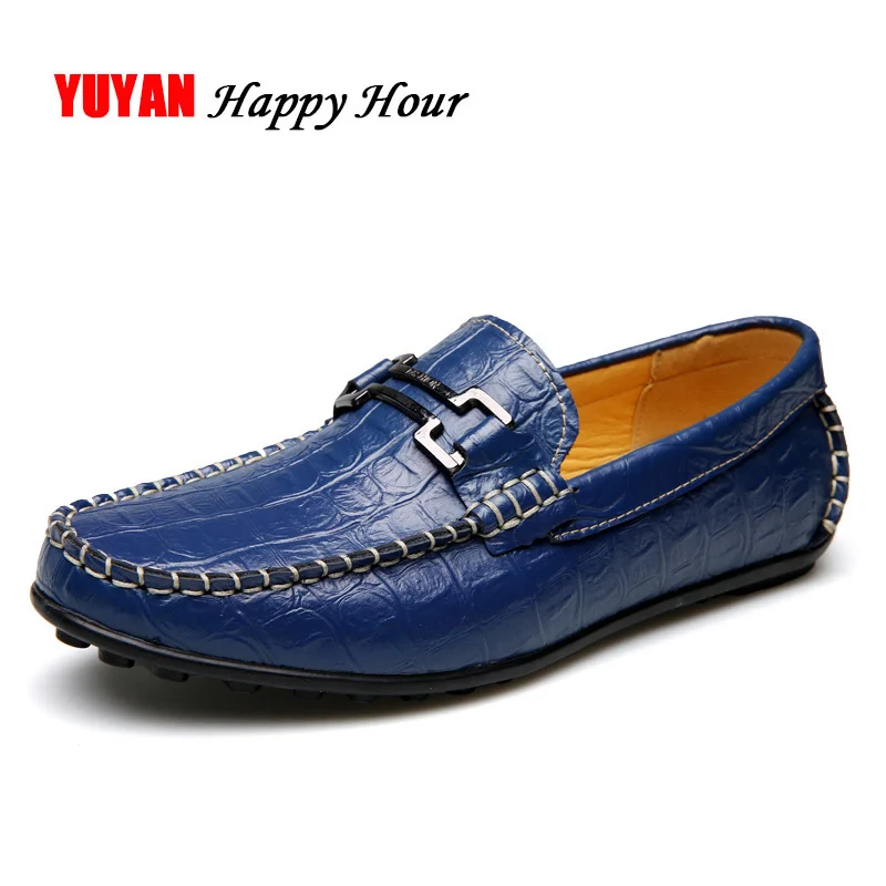 

Fashion Men Loafers Genuine Leather Shoes Brand Flat Men's Casual Shoes Male Brand Shoes Fashion Loafers ZHJ004