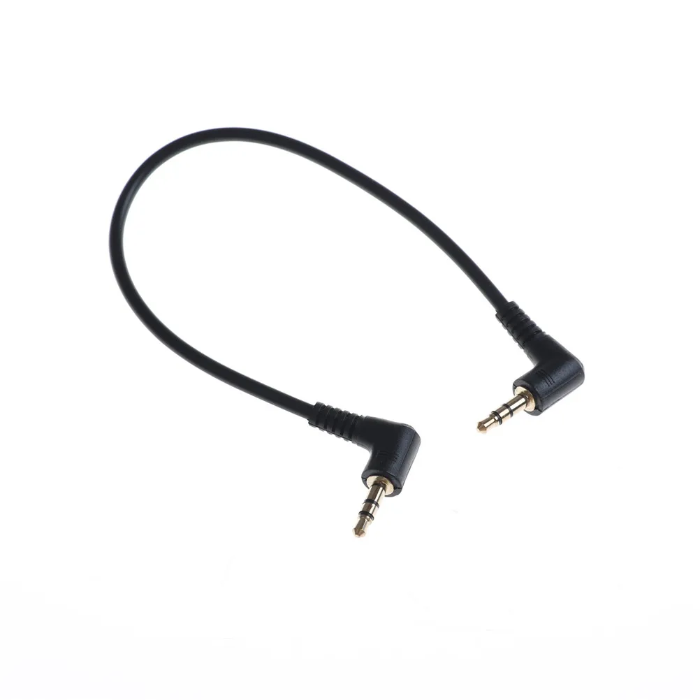

90 Degree Right Angled 3.5mm Jack Male To Male Stereo Audio AUX Cable For Car AUX