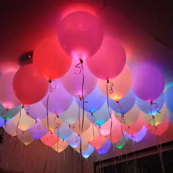 

50 PCS Of LED Balloon Lights RGB Mini Multi Color Blinking LED Lights Wedding Party Decoration Wholesale