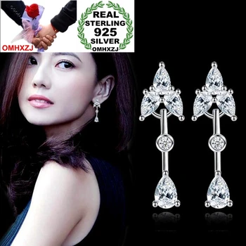 

OMHXZJ Wholesale jewelry Fashion joker star for Woman Bride Gift Small Pure Fresh Leaves 925 Sterling Silver Stud Earrings YS277