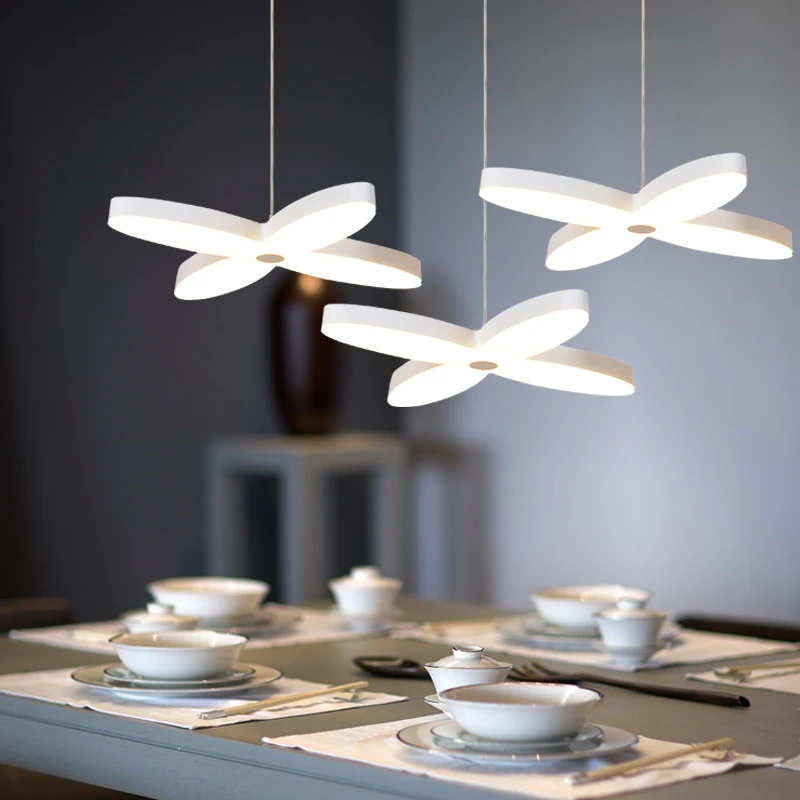 

3 led restaurant chandelier modern simple bedroom living room creative study decoration dragonfly chandelier LO7184