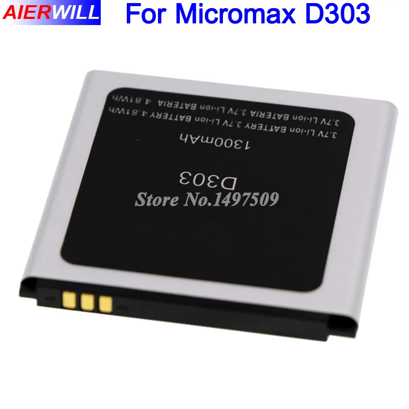 

For Micromax D303 Battery High Quality 1300mAh