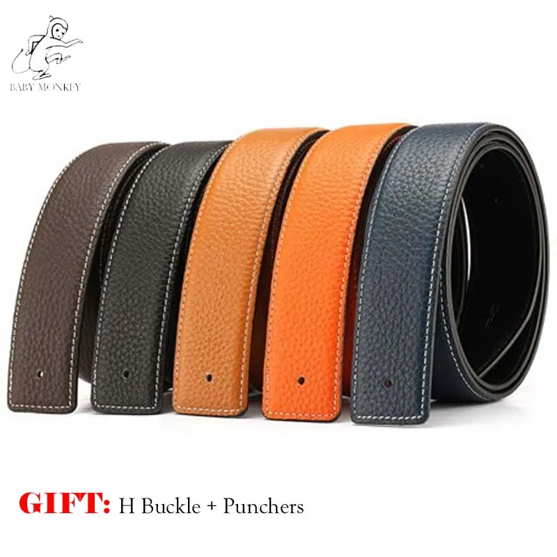 2017 New Copper Luxury H Belt Brand Designer Belts Men High Quality Male Business First Layer