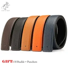 2017 New Copper Luxury H Belt Brand Designer Belts Men High Quality Male Business First Layer