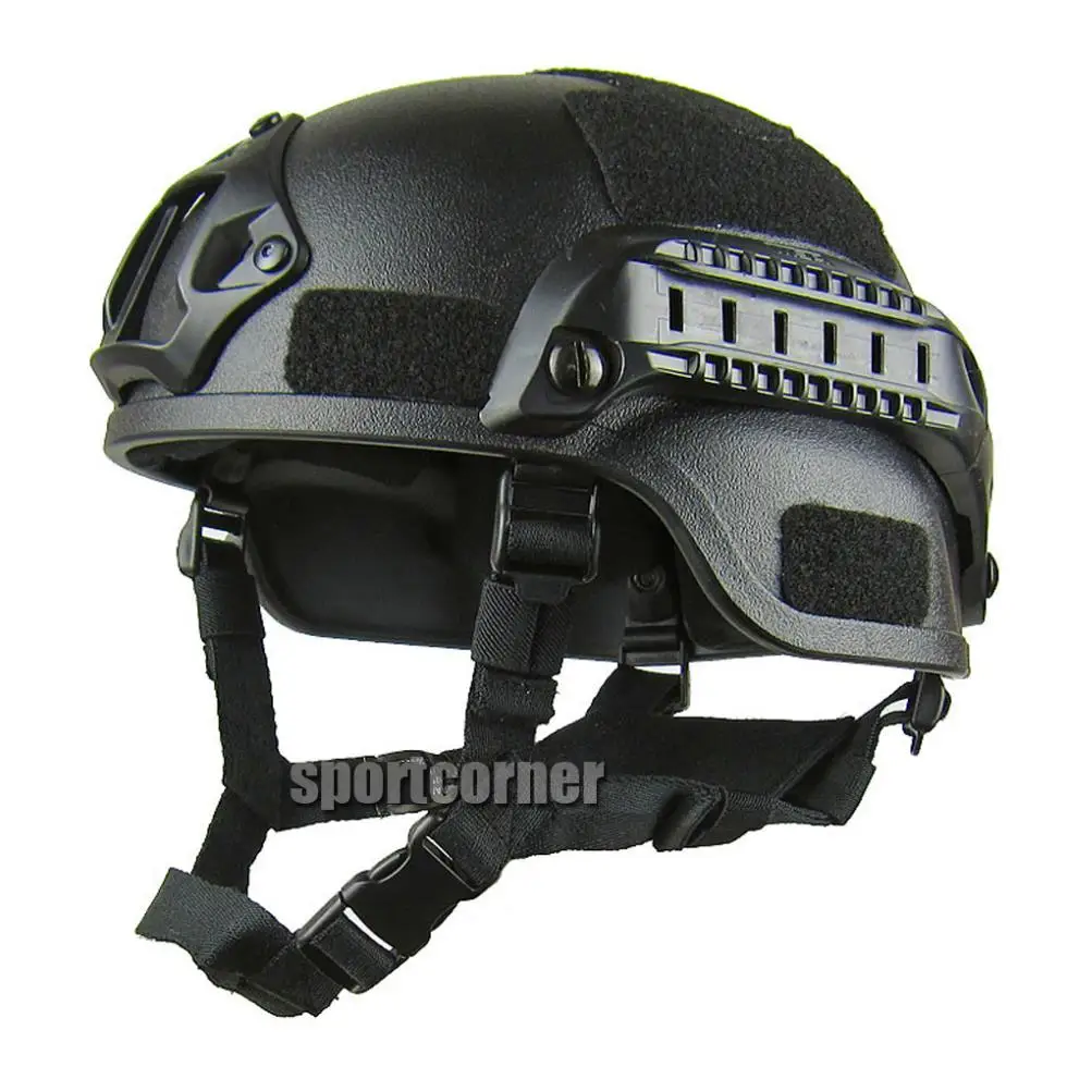 

New combat MICH TC-2000 ACH Helmet with NVG Mount & Side Rail mounts for hunting