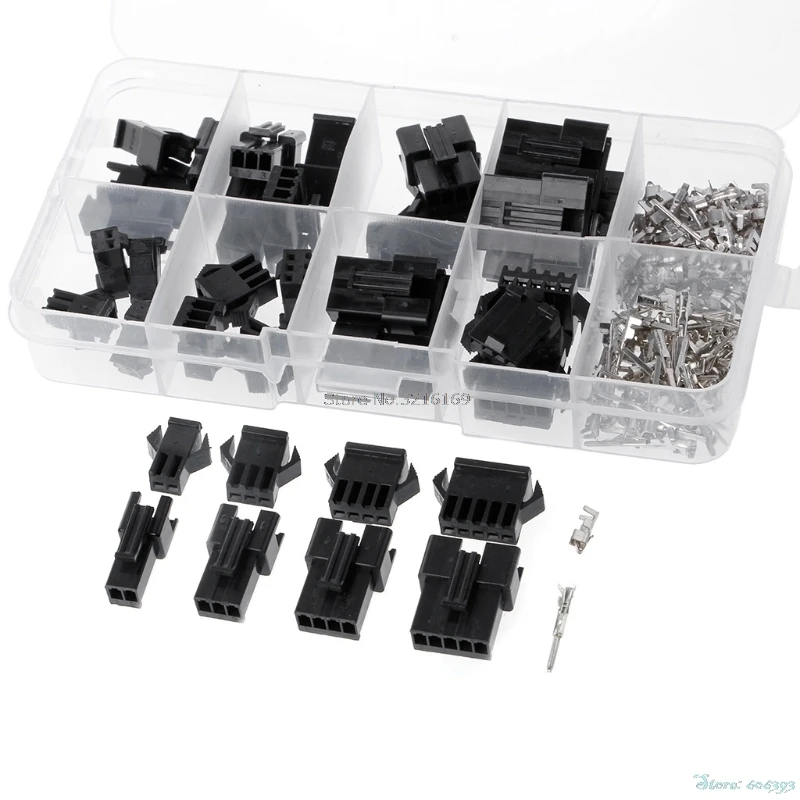 

For 25 Sets Kit 2P 3P 4P 2.54mm Pitch Female Male Header Connectors Adaptor Promotion