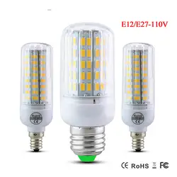 E27 E12 110 В 5730 smd led лампа кукурузы 24 30 42 64 80 89 108 136 светодиоды лампы bombillas лампы лампада ампулы spotlight